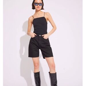 Won Hundred PEGGY SHORTS - RINSE BLACK Sz 29 NWT